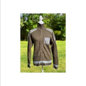 Vintage Diesel Zip-Up Sweater, 100% Wool